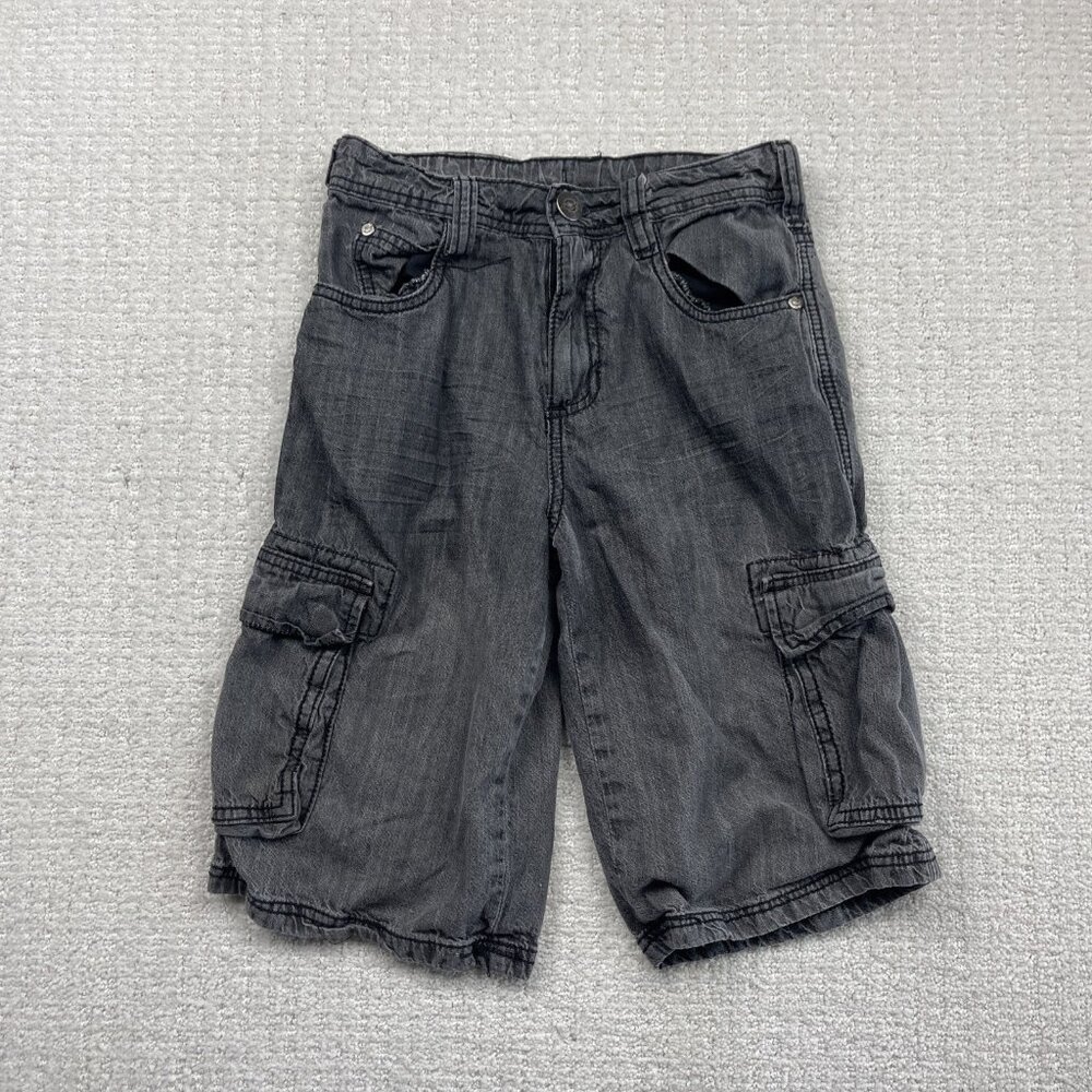 Y2K Venom Skateboard Baggy Cargo Shorts Youth 10 Military Grunge Hip-Hop Alt